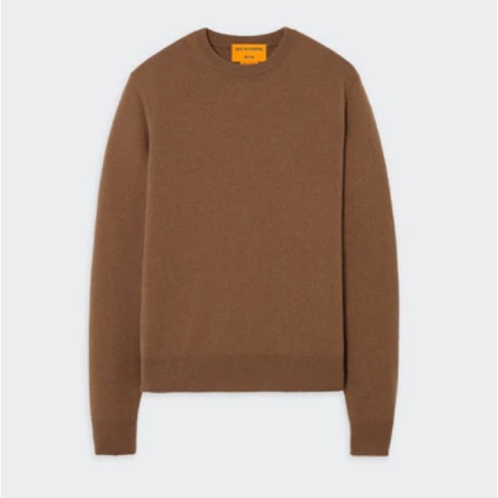 Guest in Residence True Crew Almond Sweater Cashmere